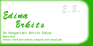 edina brkits business card